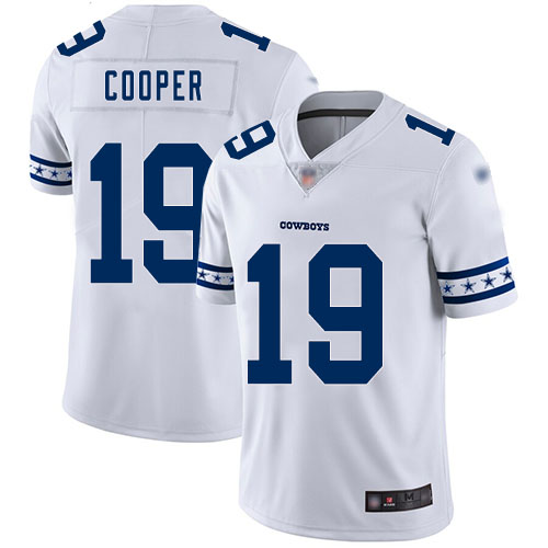 Personalized Cowboys #19 Amari Cooper White Men’s Stitched Football Limited Team Logo Fashion Jersey