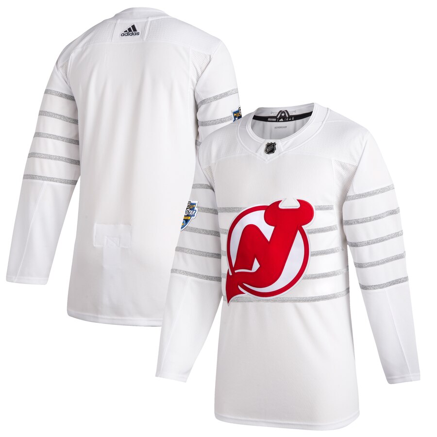 Personalized Devils Blank White 2020 NHL All-Star Game Jersey