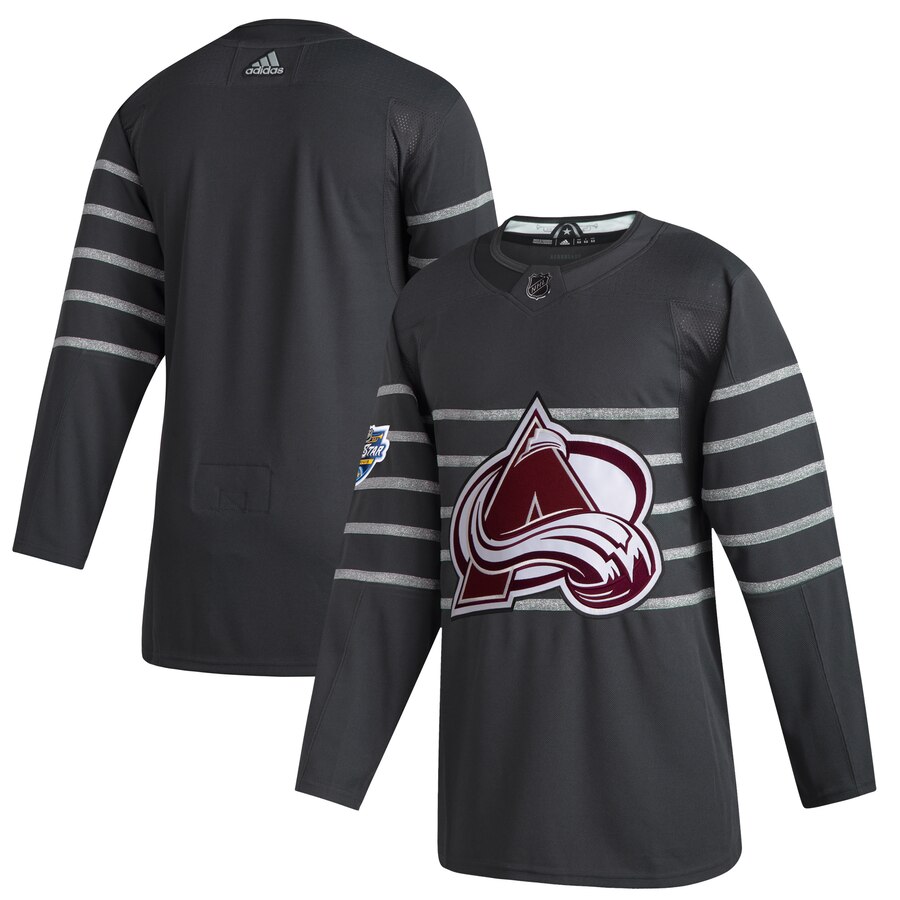 Personalized Avalanche Blank Gray 2020 NHL All-Star Game Jersey