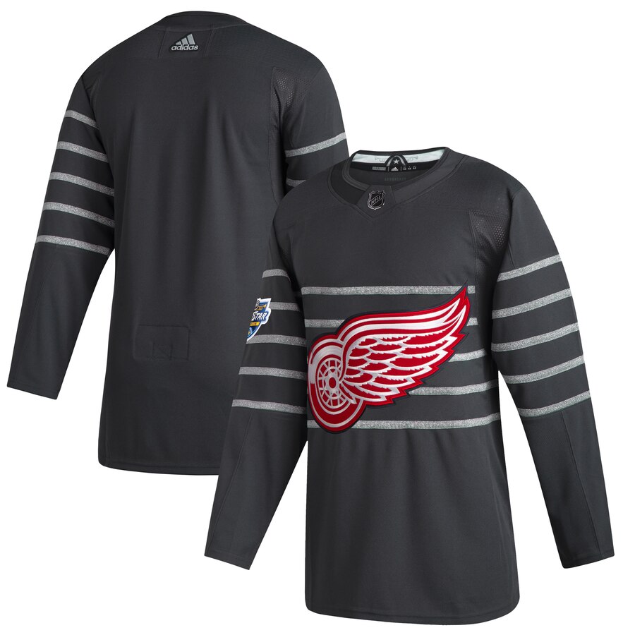 Personalized Red Wings Blank Gray 2020 NHL All-Star Game Jersey