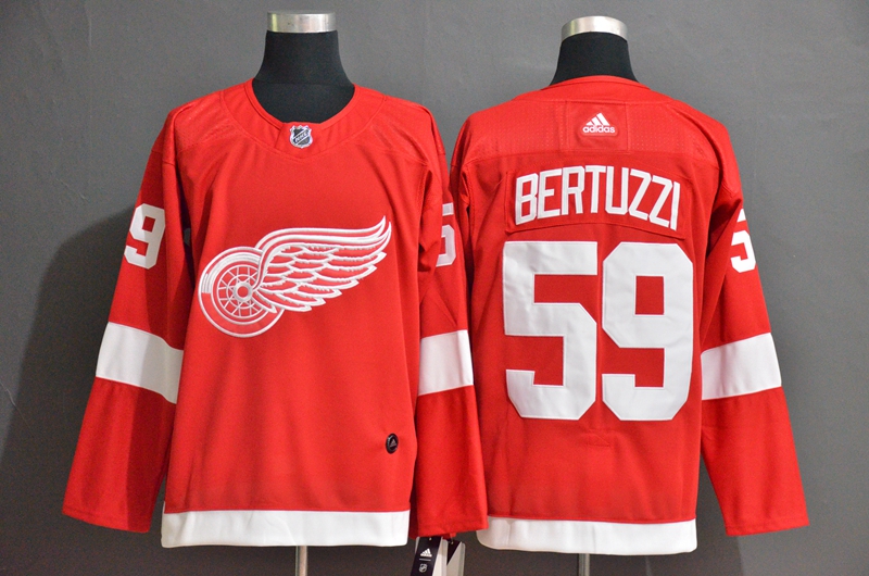 Personalized Red Wings 59 Tyler Bertuzzi Red Jersey