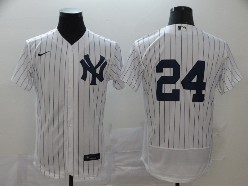 Personalized Yankees 24 Gary Sanchez White 2020 Flexbase Jersey