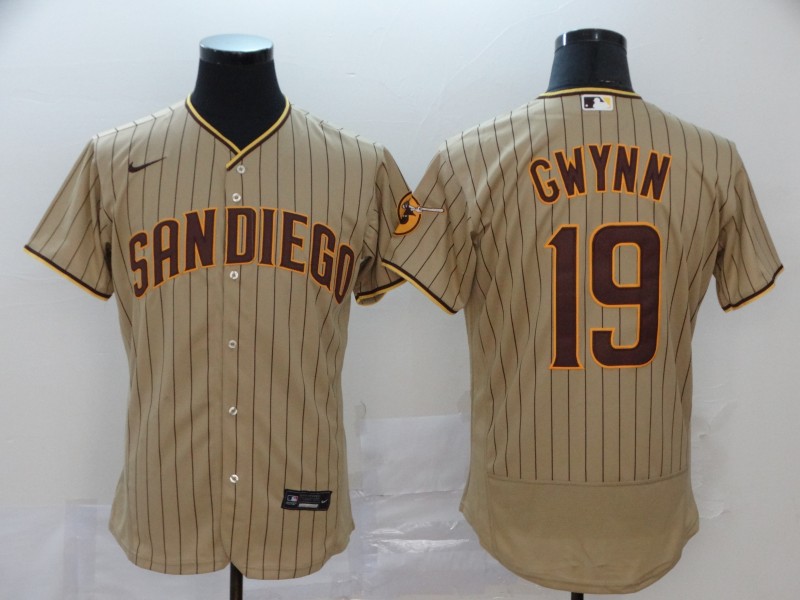 Personalized Padres 19 Tony Gwynn Gray 2020 Flexbase Jersey