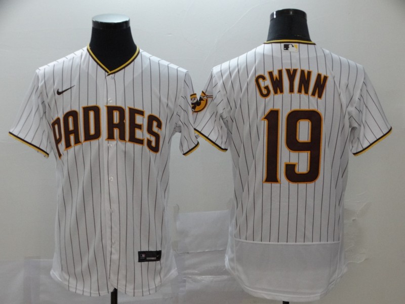 Personalized Padres 19 Tony Gwynn White 2020 Flexbase Jersey