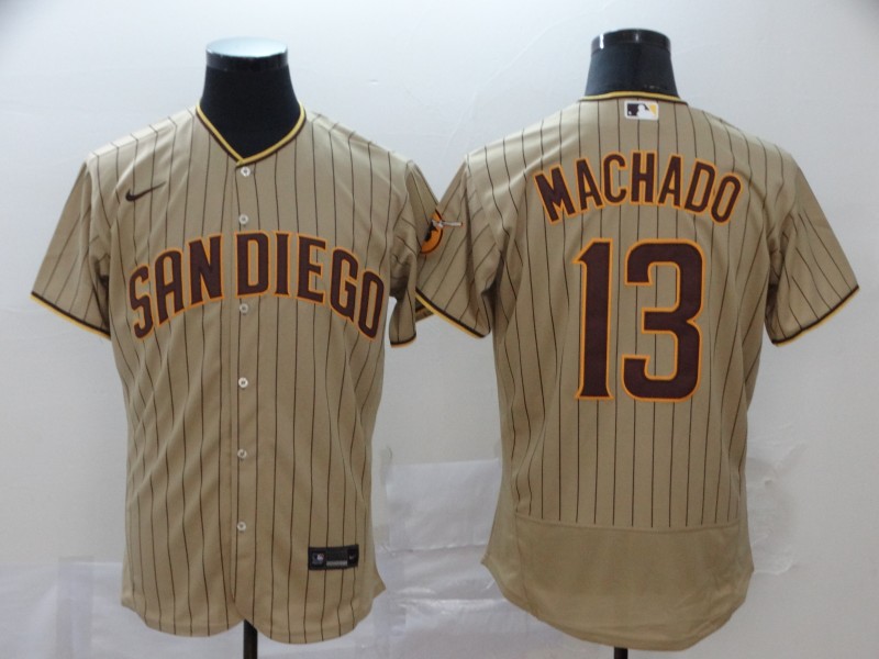 Personalized Padres 13 Manny Machado Gray 2020 Flexbase Jersey