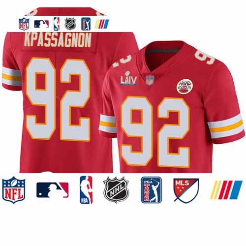Personalized Chiefs #92 Tanoh Kpassagnon Red Team Color Super Bowl LIV Bound Men’s Stitched Football Untouchable Limited Jersey