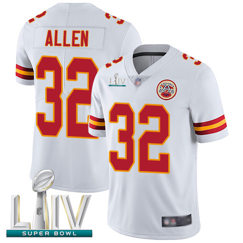 Personalized Chiefs #32 Marcus Allen White Super Bowl LIV Bound Men’s Stitched Football Untouchable Limited Jersey