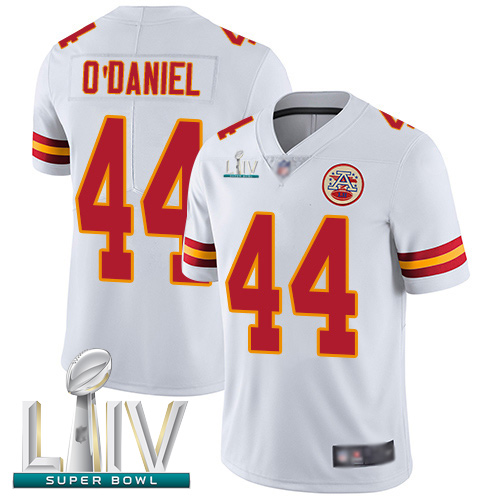 Personalized Chiefs #44 Dorian O’Daniel White Super Bowl LIV Bound Men’s Stitched Football Untouchable Limited Jersey