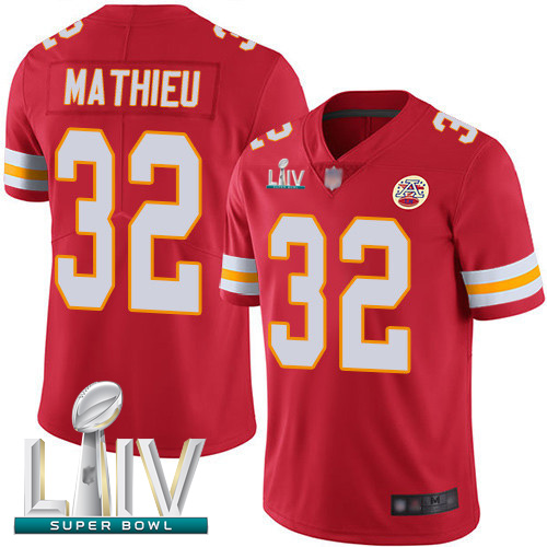 Personalized Chiefs #32 Tyrann Mathieu Red Team Color Super Bowl LIV Bound Men’s Stitched Football Untouchable Limited Jersey
