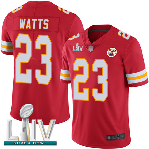Personalized Chiefs #23 Armani Watts Red Team Color Super Bowl LIV Bound Men’s Stitched Football Untouchable Limited Jersey