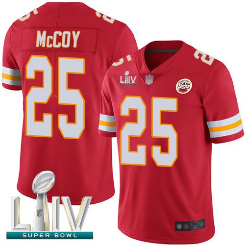 Personalized Chiefs #25 LeSean McCoy Red Team Color Super Bowl LIV Bound Men’s Stitched Football Untouchable Limited Jersey