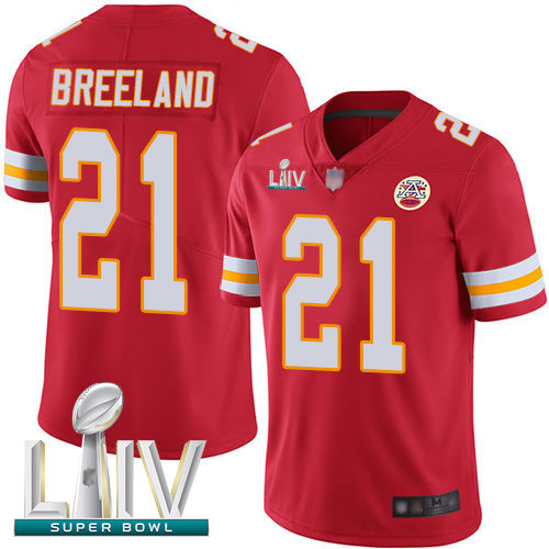 Personalized Chiefs #21 Bashaud Breeland Red Team Color Super Bowl LIV Bound Men’s Stitched Football Untouchable Limited Jersey