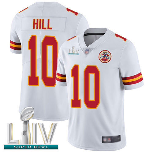 Personalized Chiefs #10 Tyreek Hill White Super Bowl LIV Bound Men’s Stitched Football Untouchable Limited Jersey