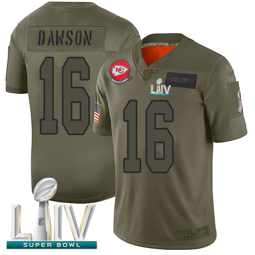Personalized Chiefs #16 Len Dawson Camo Super Bowl LIV Bound Men’s Stitched Football Limited 2019 Salute To Service Jersey