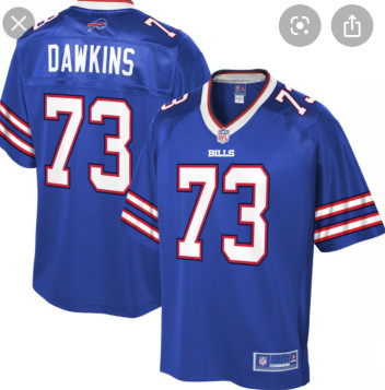 Personalized Buffalo bills #73 Dawkins Blue Limited Jersey