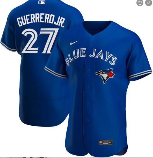 Personalized Blue Jays 27 Vladimir Guerrero Jr. Royal 2020 Flexbase Jersey
