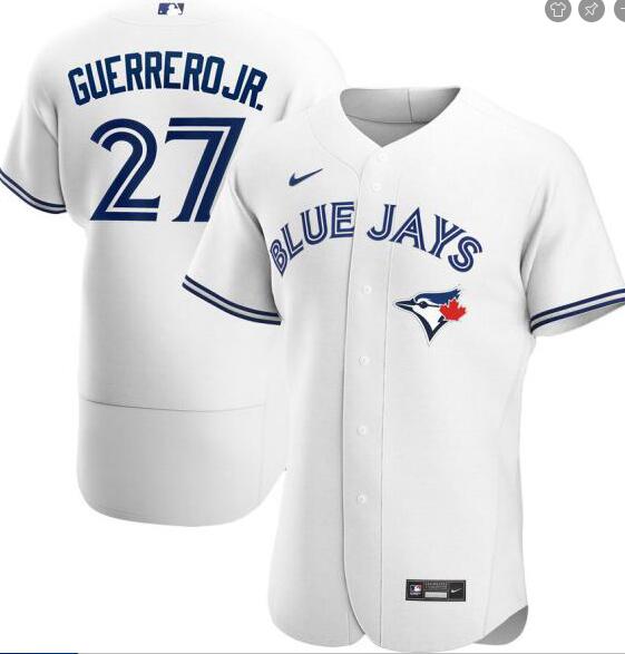 Personalized Blue Jays 27 Vladimir Guerrero Jr. White 2020 Flexbase Jersey