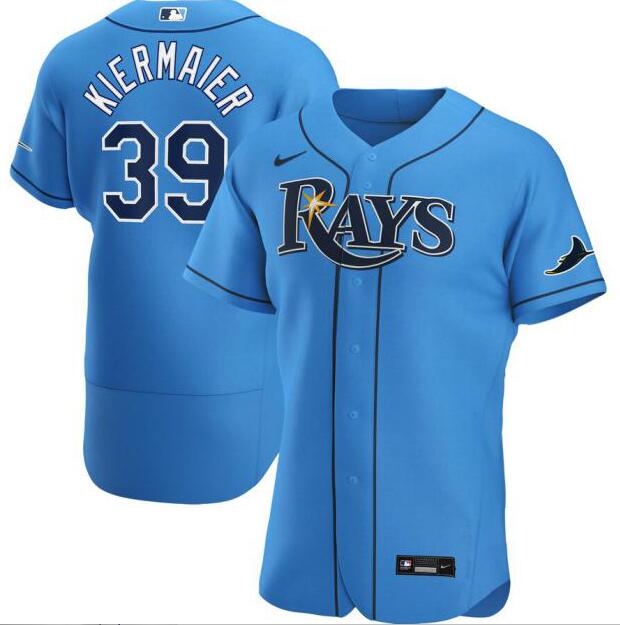 Personalized Rays 39 Kevin Kiermaier Light Blue 2020 Flexbase Jersey