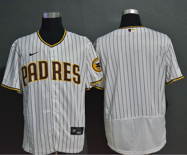 Personalized Padres Blank White 2020 Flexbase Jerseys