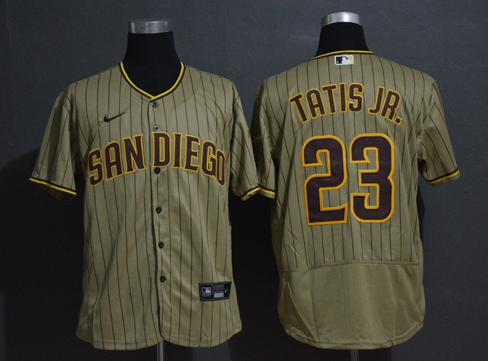 Personalized Padres 23 Fernando Tatis Jr. Brown 2020 Flexbase Jersey