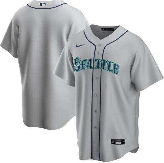 Personalized Mariners Blank Gray 2020 Cool Base Jersey