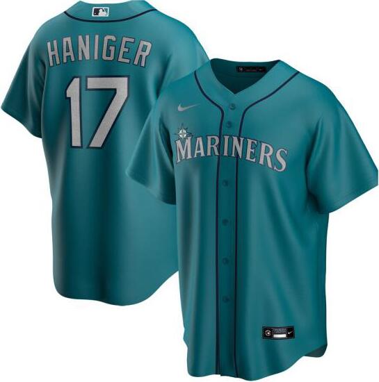 Personalized Mariners 17 Mitch Haniger Green 2020 Cool Base Jersey