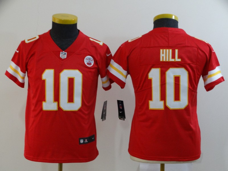 Personalized Women Chiefs 10 Tyreek Hill Red Women Untouchable Limited Jersey