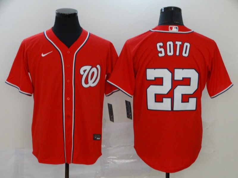 Personalized Nationals 22 Juan Soto Red 2020 Cool Base Jersey