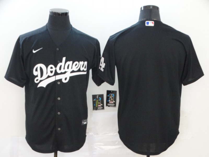 Personalized Dodgers Blank Black 2020 Cool Base Jersey