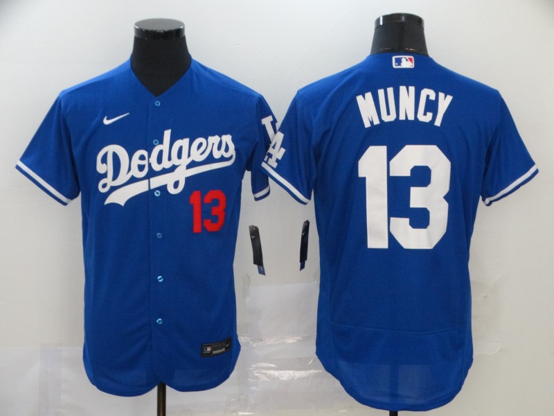 Personalized Dodgers 13 Max Muncy Royal 2020 Flexbase Jersey