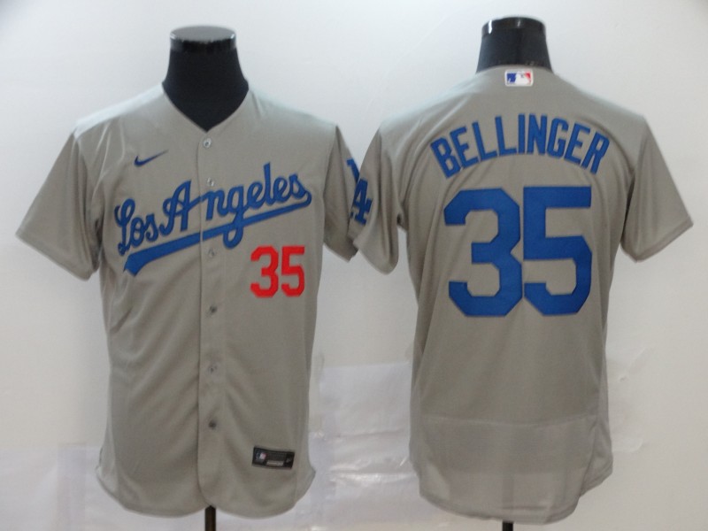 Personalized Dodgers 35 Cody Bellinger Gray 2020 Flexbase Jersey
