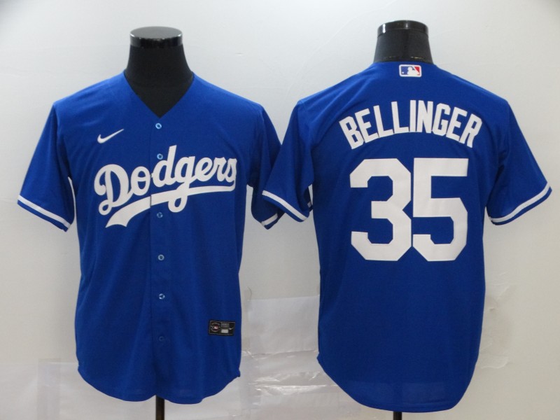 Personalized Dodgers 35 Cody Bellinger Royal 2020 Cool Base Jersey