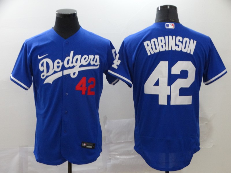 Personalized Dodgers 42 Jackie Robinson Royal 2020 Flexbase Jersey