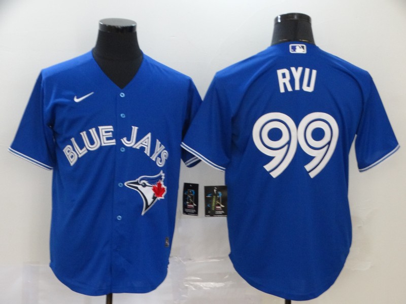 Personalized Blue Jays 99 Hyun Jin Ryu Royal 2020 Cool Base Jersey