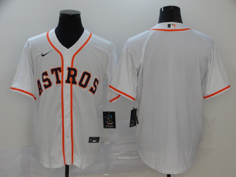 Personalized Astros Blank White 2020 Cool Base Jersey