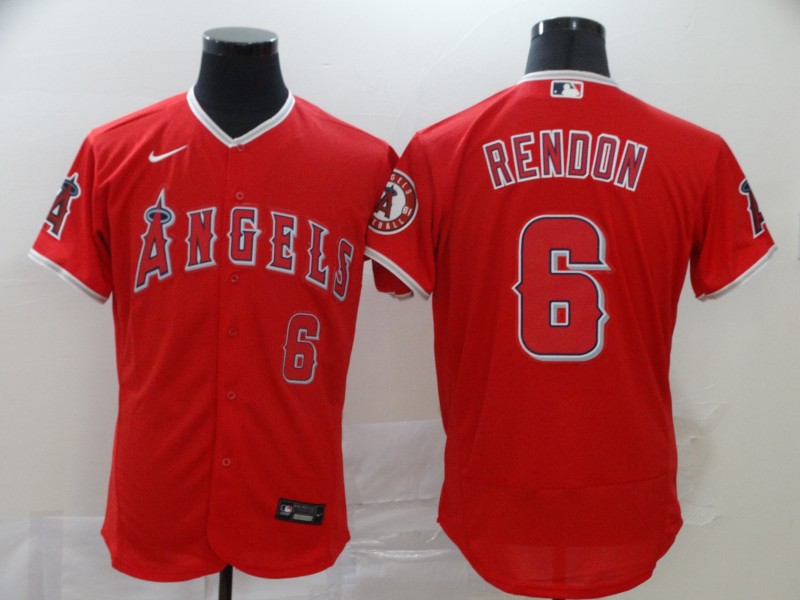 Personalized Angels 6 Anthony Rendon Red 2020 Flexbase Jersey