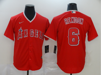 Personalized Angels 6 Anthony Rendon Red 2020 Cool Base Jersey