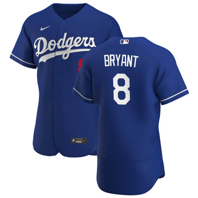 Personalized Dodgers #8 Kobe Bryant Blue Flexbase Jersey