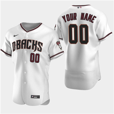 Personalized Men’s Arizona Diamondbacks 2020 Home Authentic White Flexbase Jersey