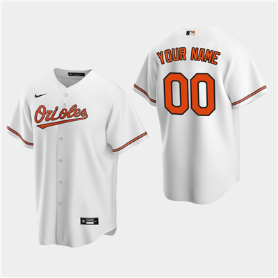 Personalized Men’s Baltimore Orioles 2020 White Home Jersey