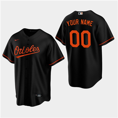 Personalized Men’s Baltimore Orioles Black Alternate Jersey