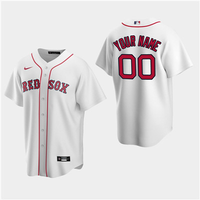 Personalized Men’s Boston Red Sox White Home Jersey