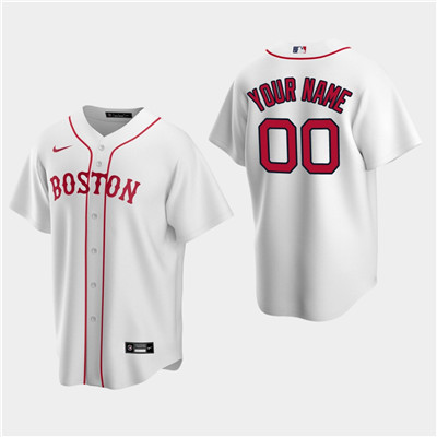 Personalized Men’s Boston Red Sox White Alternate Jersey