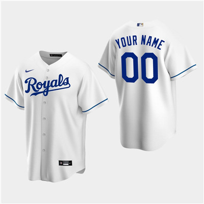 Personalized Men’s Kansas City Royals White Home Jersey