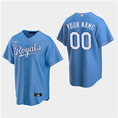 Personalized Men’s Kansas City Royals Light Blue Alternate Jersey