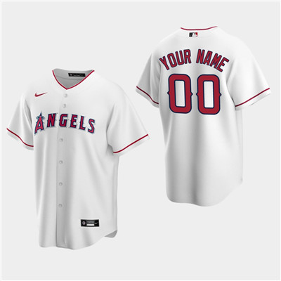 Personalized Men’s Los Angeles Angels White Home Jersey