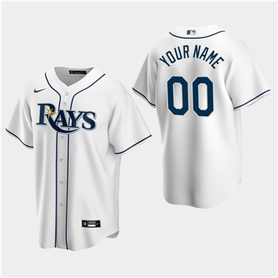 Personalized Men’s Tampa Bay Rays White Home Jersey