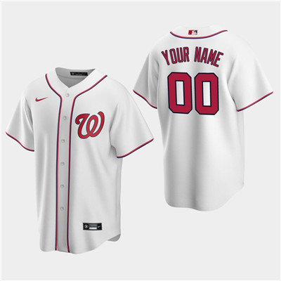 Personalized Men’s Washington Nationals White Home Jersey