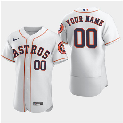 Personalized Men’s Houston Astros White Flexbase Jersey