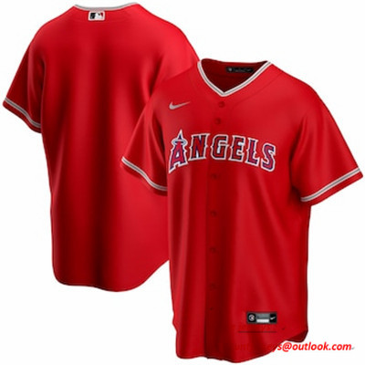 Personalized Men’s Los Angeles Angels Red Alternate 2020 Team Jersey